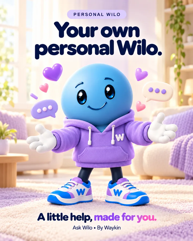 Your own personal Wilo. A little help, made for you.